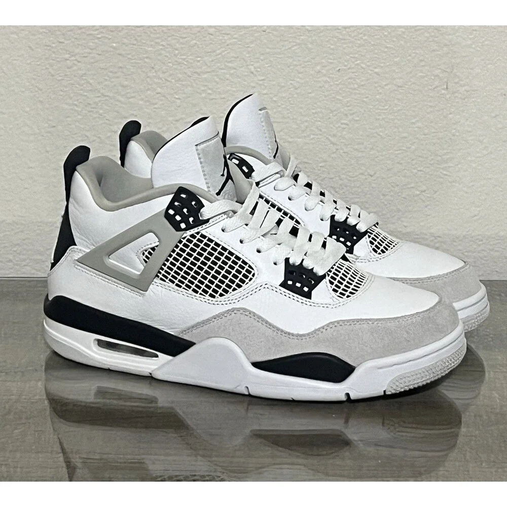 Jordan 4 Retro Military Black - DH6927-111 Size 10 With Box CLEAN